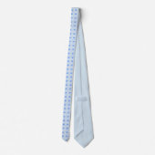 Cravate blanche et bleue claire (Dos)