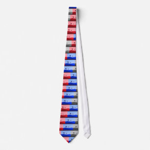 Cravate blanche et bleue rouge de Blackhawk