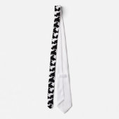 Cravate blanche Lounging de chat (Dos)