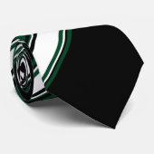 Cravate blanche noire et À feuillage persistant II (Roulé)