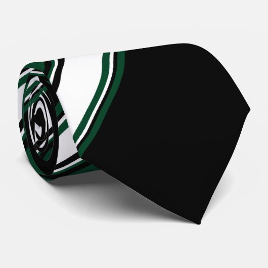 Cravate blanche noire et À feuillage persistant II (Roulé)