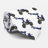 cravate blanche trois de moto (Roulé)