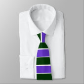 Cravate blanche violet vert (Attaché)