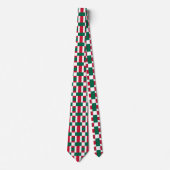 Cravate Blancs rouges et verts (Devant)