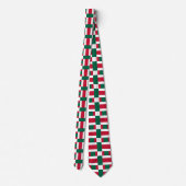 Cravate Blancs rouges et verts (Dos)