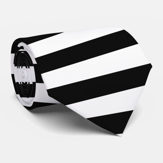 Cravate Blancs sur Arrière - plan changeable noir (Roulé)