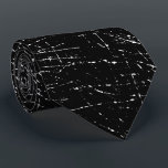 Cravate Blancs sur noir<br><div class="desc">Une cravate noire avec une multitude d'égratignures de ligne blanche Sur cette cravate,  l'arrière - plan ne peut pas être changé</div>
