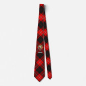Cravate Blason de Clan Cunningham sur tartan (Devant)