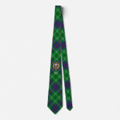 Cravate Blason du clan Duncan sur tartan (Devant)