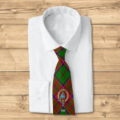 Cravate Blason du clan Grant sur tartan