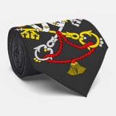 Cravate Blason du Vatican Emblème d'art fin de luxe (Roulé)