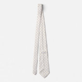 Cravate Blessures d'or mûre Llama Animal Blanc Motif (Dos)