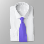 Cravate Bleu ardoise moyen violet couleur uni (Attaché)