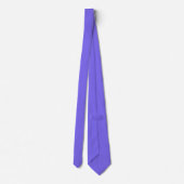 Cravate Bleu ardoise moyen violet couleur uni (Dos)