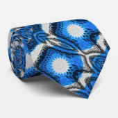 Cravate Bleu atomique (Roulé)