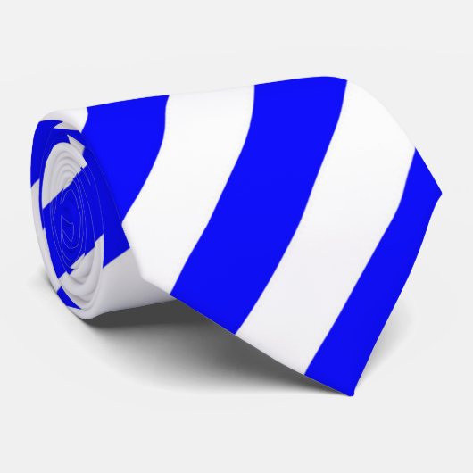 Cravate Bleu Bande cadeau pour hommes (Roulé)