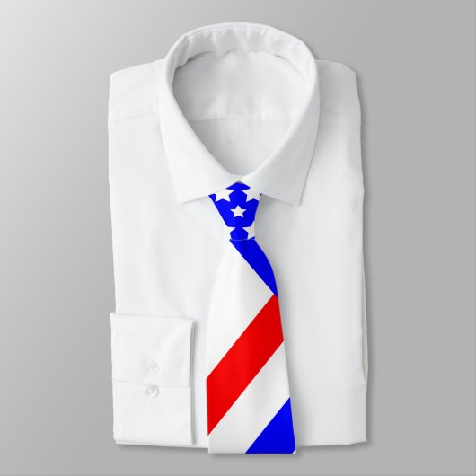 Cravate Bleu blanc (Attaché)