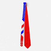 Cravate Bleu blanc (Dos)