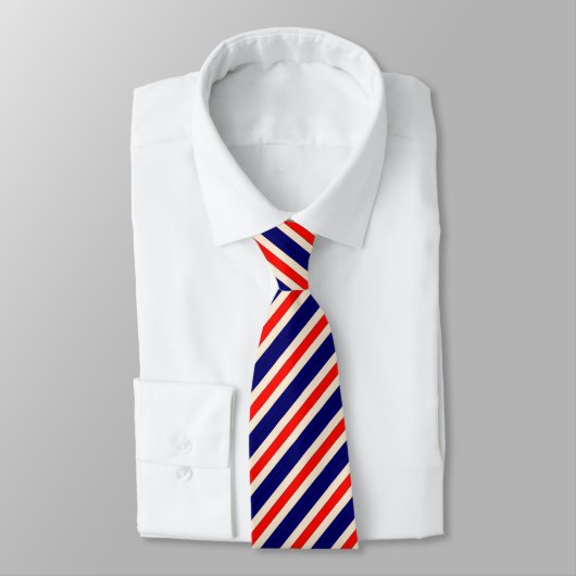 Cravate Bleu blanc (Attaché)