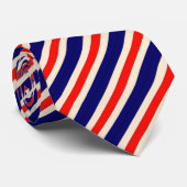 Cravate Bleu blanc (Roulé)