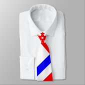 Cravate Bleu blanc (Attaché)