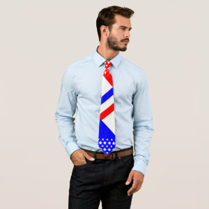 Cravate Bleu blanc