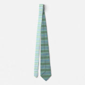 Cravate Bleu blanc et vert (Dos)