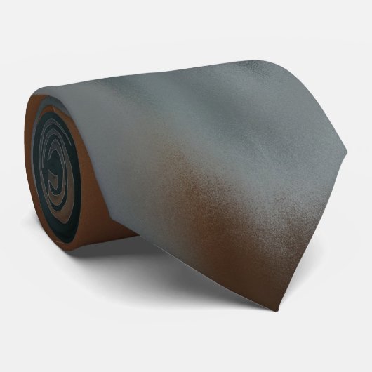 Cravate bleu blanc orange (Roulé)