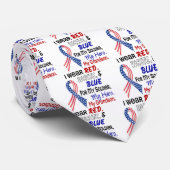 Cravate Bleu blanc rouge pour mon petit-fils (Roulé)