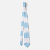 Cravate Bleu, Blancs, Motif rayé (Dos)