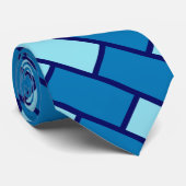 Cravate Bleu Bleu Brise (Roulé)