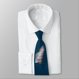 Cravate bleu bordeaux turquoise