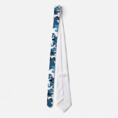 Cravate Bleu Camo d'hiver (Dos)