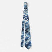 cravate bleu camouflage (Dos)