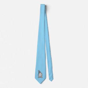 Cravate bleu clair avec un doux petit pigeon