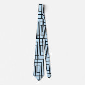 Cravate Bleu clair Beau design Motif (Devant)