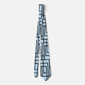 Cravate Bleu clair Beau design Motif (Dos)