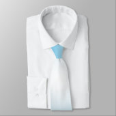 Cravate bleu clair blanc dégradé (Attaché)