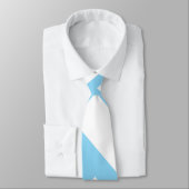 Cravate Bleu clair diagonale large (Attaché)