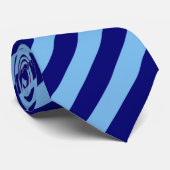 Cravate Bleu clair et marine (Roulé)