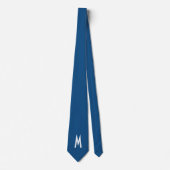 Cravate Bleu classique simple et moderne (Devant)