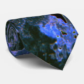 Cravate Bleu/cravate cristallisée par noir (Roulé)