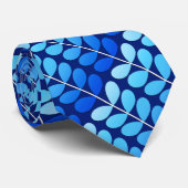 Cravate Bleu danois de feuille, de marine et de cobalt de (Roulé)