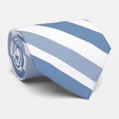 Cravate Bleu d'ardoise à deux tons gris blanc Diagonale (Roulé)
