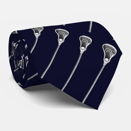 Cravate Bleu de la Lacrosse (Roulé)