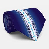 Cravate Bleu de nation de papillon (Roulé)