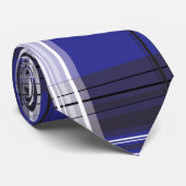 Cravate Bleu de tartan (Roulé)