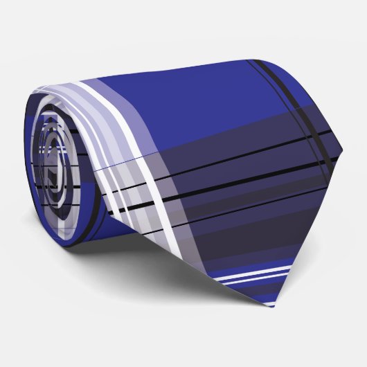 Cravate Bleu de tartan (Roulé)