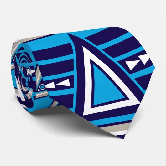 Cravate Bleu de Thunderbird (Roulé)