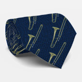 Cravate Bleu de Trombone (Roulé)